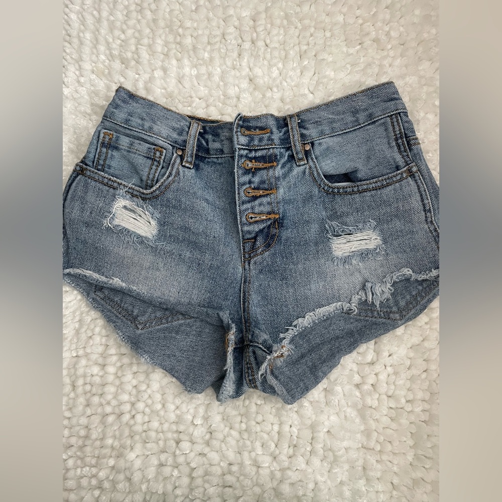 High Rise Jean Short
